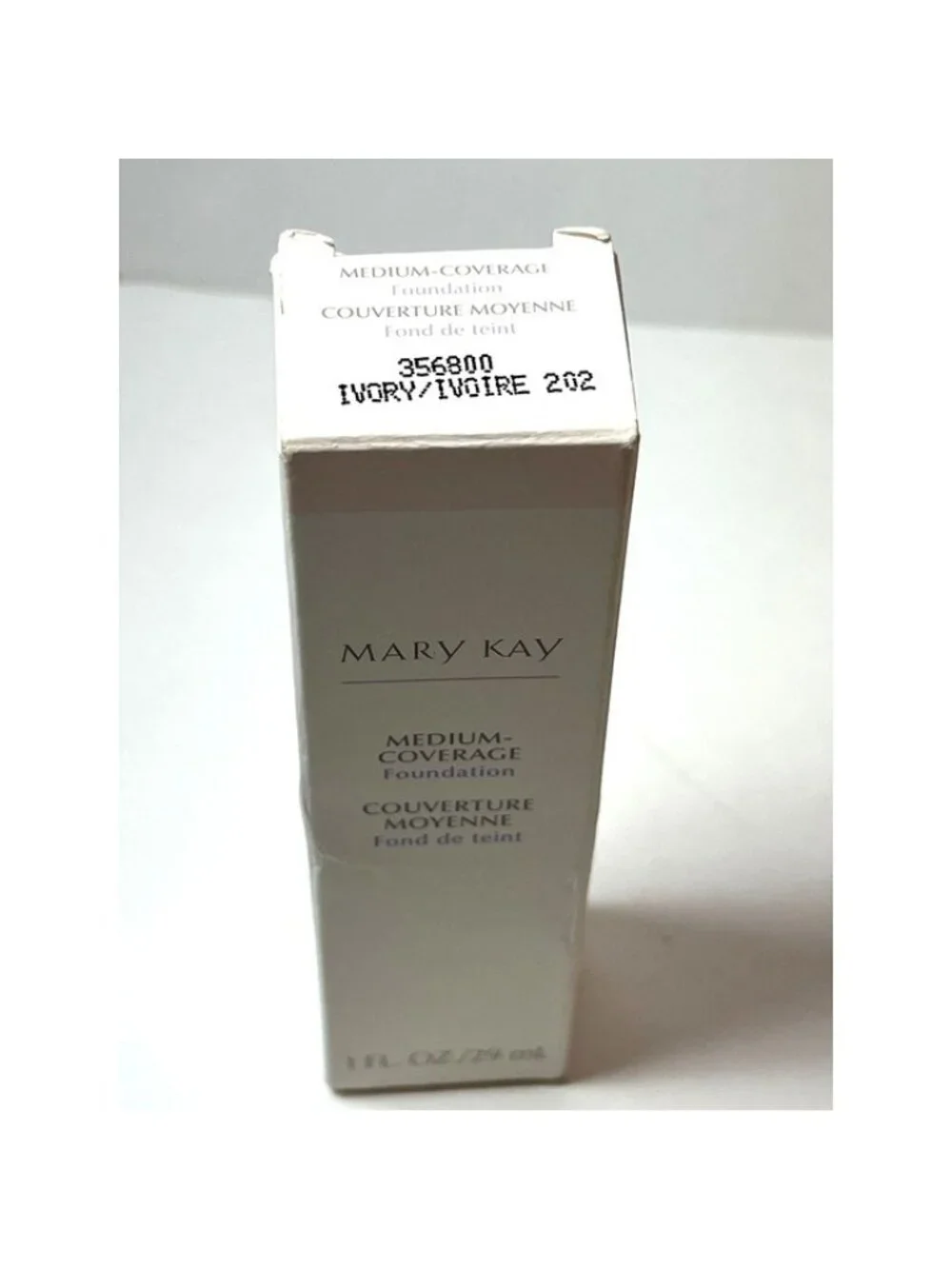 Mary Kay Medium Coverage Foundation Ivory 202 Gray Cap NEW Discontinued